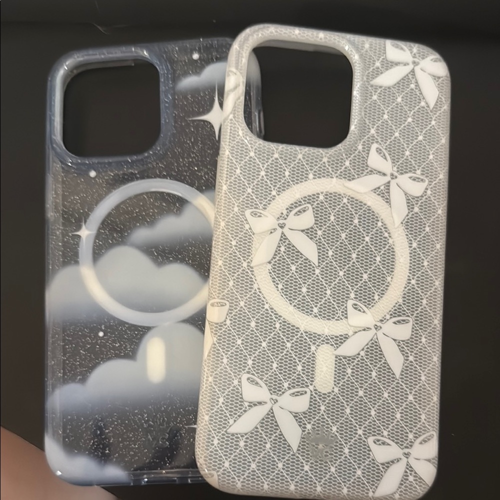 Stylish Phone Case Set - Black and Gray